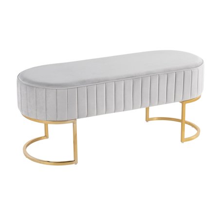 LUMISOURCE Demi Pleated Bench BC-DEMIPLT AUVSV